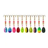 10pcs Boxed Metal Spoon Spinner Fishing Lure Fishing Wobblers Artificial Bait(A)