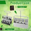 2Pcs Handheld Clod Maker Stainless Steel Soil Blocker Garden Yard Seeding Tool