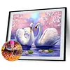 Swans - Partial Round Diamond Painting