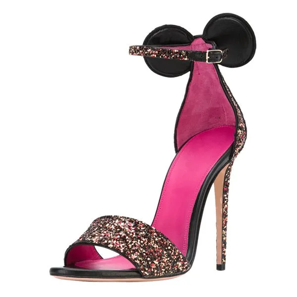 Onlymaker Woman Shoes Peep Toe BlingThin High Heels Bridal Shoes With Glitter Luxury Gold 12cm Wedding Shoes Big Size Sandals