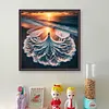 Beach Dress Girl-11CT Stamped Cross Stitch 40*40cm