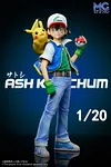 1/20 & 1/8 & 1/4 Scale World Zukan Ash Ketchum & Pikachu - Pokemon Resin Statue - MG Studios