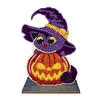 Crystal Diamond Ornament Wooden Point Drilling Halloween Ornament Kit