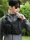 Sports Chest Bag Adjustable Shoulder Strap Front Running Vest Bag for Men Women