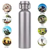 500/600/750ml Titanium Water Bottle with Lid Sports Kettle for Outdoor Picnic