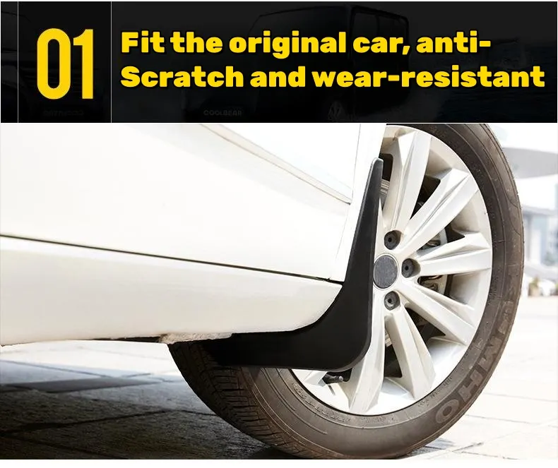 Car logo anti-sediment protection car paint fender（4PCS）