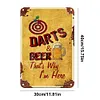 Darts & Beer - Vintage Metal Signs - 20*30cm/30*40cm