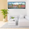 Victoria Wharf-Full Embroidery 3 Strands 11CT Stamped Cross Stitch-100*37CM-Large Size