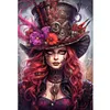 Punk Girl-11CT Stamped Cross Stitch 40*60cm