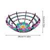 (US Local)Flower Diamond Painting Wooden Serving Tray Decorative Diamond Art Fruit Tray(C)