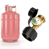Gas Pressure Meter Propane Adapter Gauge Brass Propane Gas Gauge for 5-40lb Tank