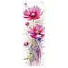 Flowers-Bookmark-11CT Stamped 3 strands Cross Stitch-18*6CM