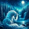 Licorne - perceuse ronde peinture diamant - 40*40cm