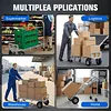 [US Local Warehouse] Convertible Hand Truck Alloy Fold Handcart Swivel Caster Tow Cart Cargo Trolley Convertible Hand Truck Dolly Cart With Wheels for Delivery Driver/Mover