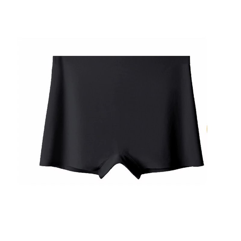 Billionm Women's Seamless Shorts Safety Pants High Waist Large Size Ice Silk Boxer Panties Anti Friction Skirt Shorts