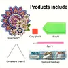 (US Local)Mandala Acrylic Special Shape Diamond Painting Mirror for Home Office Decor