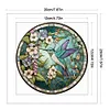 (US Local)4pcs/set Stained Glass-18CT Stamped Cross Stitch Kit(20x20cm)