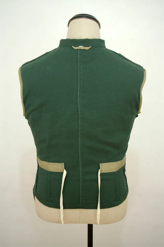   Wehrmacht German Panzer Summer HBT Reed Green Wrap Jacket Type I German-Uniform
