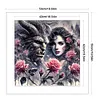 Beauty And Beast-11CT Stamped Cross Stitch 50*50cm/19.69*19.69in