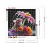 Flower Mouse-Full Round Diamond Painting(40x40cm)