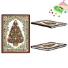 (US Local)Christmas Tree Special Shaped Diamond Painting Journal Notebook for Adults