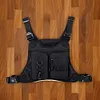 Sports Chest Bag Adjustable Shoulder Strap Front Running Vest Bag for Men Women