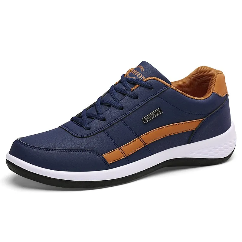 Fashion Men Sneakers for Men Casual Shoes Breathable Lace up Mens Casual Shoes Spring Leather Shoes Men chaussure homme Zapatos