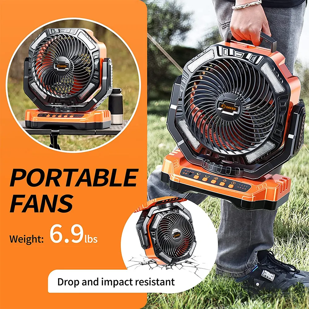 SAKER&reg; Rechargeable Camping Fan