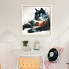 (Stamped/Counted) Cat Scenery-11CT Cross Stitch 40*40cm