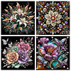 (US Local)4Pack Flower-Special Shaped Diamond Painting Kit(30x30cm)