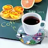6/8Pcs Diy Diamonds Painting Coasters Cartoon Cup