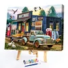 House And Car By The Lake-Paint by Numbers Acrylic Painting 50*40cm(HOT)