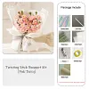 DIY Handmade Twist Stick Craft Flower Bouquet Chenille Stems Craft Pipe Cleaners Gift Decor Set