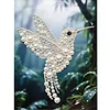 Framed Hummingbird-Pearls Painting Kit DIY Diamond Painting Pearl Dot Crafts 17*22CM