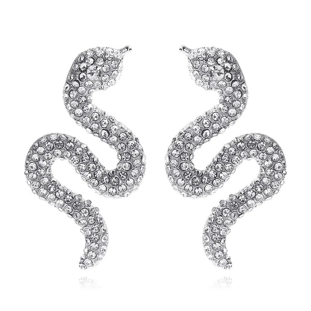 Dvacaman New Shiny Rhinestone Earrings Tassel Drop Earrings For Women Luxury Jewelry Long Dangle Earrings 2022 Party Accessories