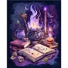 (US Local)4pcs Paint By Numbers Kit On Canvas DIY Oil Art Magic Potion Picture 40x50cm