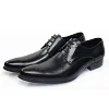  Formal Mens Leather Derby Dress Shoes Brown