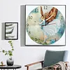 Diamond Painting-DIY Crystal Rhinestone Angel Clock (35*35 CM)