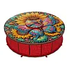 DIY Wooden Diamond Art Painting Storage Box Kit with Rotate Lid Diamond Art Painting Holder Box for Adults Beginners Home Office Decor