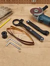 Angle Grinder Belt Sander Adapter Attachment for Polishing Angle Grinder To Belt Sander Converter for Model 100 115 125 Angle Grinder