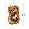 Fox In Autumn-14CT Stamped Cross Stitch 38*47cm/14.96*18.5in(Brand)