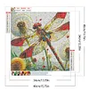 Diamond Painting-DIY Full Round Drill Dragonfly Dandelion(40*40 CM)