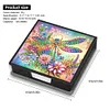 Dragonfly Diamond Painting Memo Pad Holder Mosaic Kit for DIY Art Craft