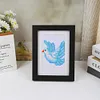 8pcs Bird DIY Mini Round Diamond Painting Set 12x17cm