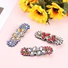 3pcs DIY Full Drill Diamond Painting Hair Clip Flower Leaf Barrette Hairpin