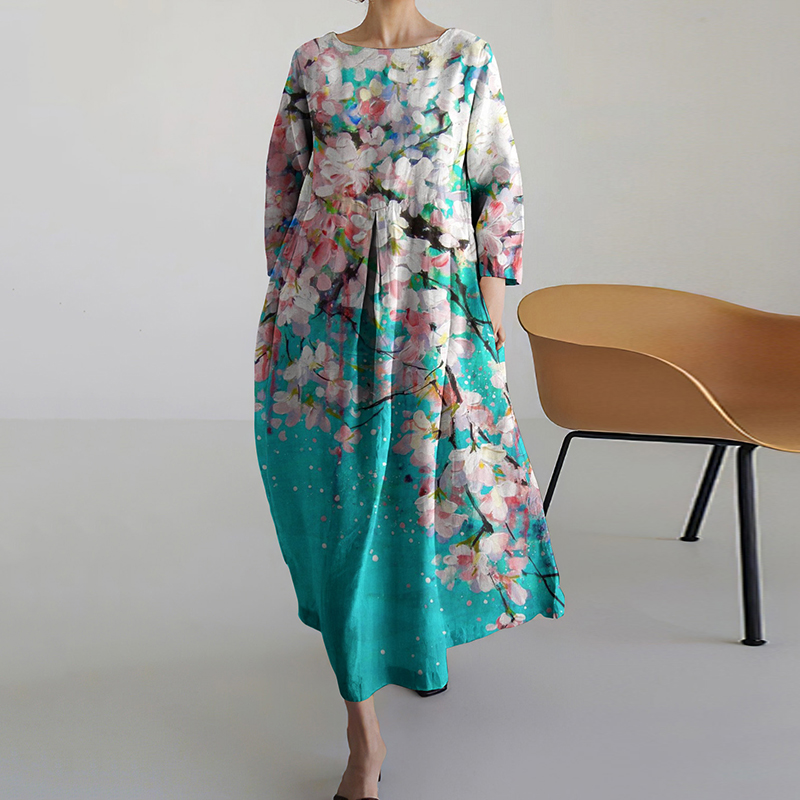 Summer Gorgeous Floral Print Women'S Dress artswardrobe