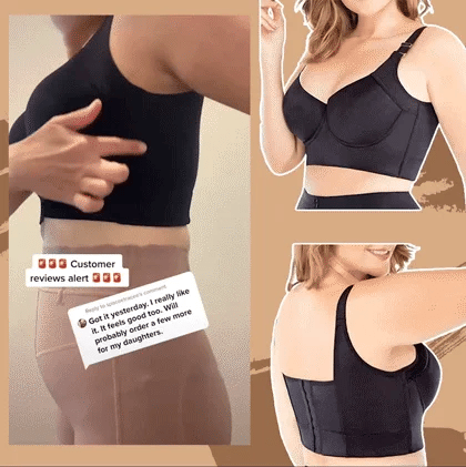 Deep Cup Bra Hide Back Fat With Shapewear Incorporated（Buy 1 Get 1 Free）(2 PACK)