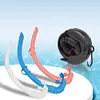 Silicone Snorkel Tube Diving Snorkel with Storage Case Flexible for Scuba Diving