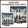 Diamond Painting -DIY Round Drill Angel Twin Towers(40*40CM)