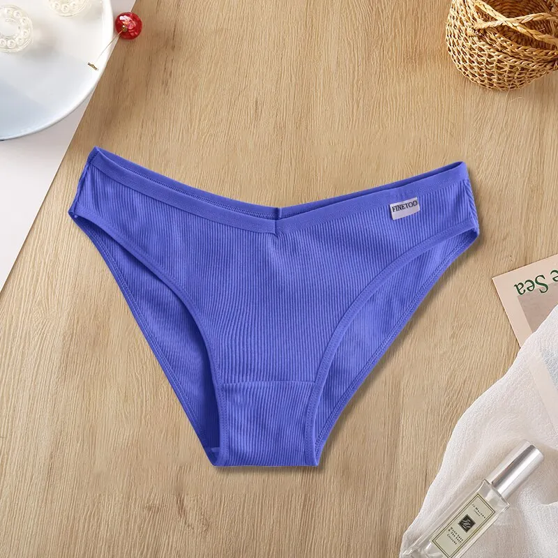 Billionm Women Cotton Panties Sexy V-Waist Briefs Soft Underwear Girl Panty Female Breathable Intimates Lingerie Large Size M-4XL